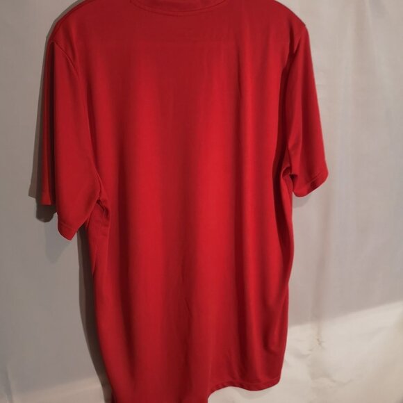 Nike Men's Size XL Red Dri Fit Loose Fit Short Sleeve Athletic Shirt - Picture 2 of 6